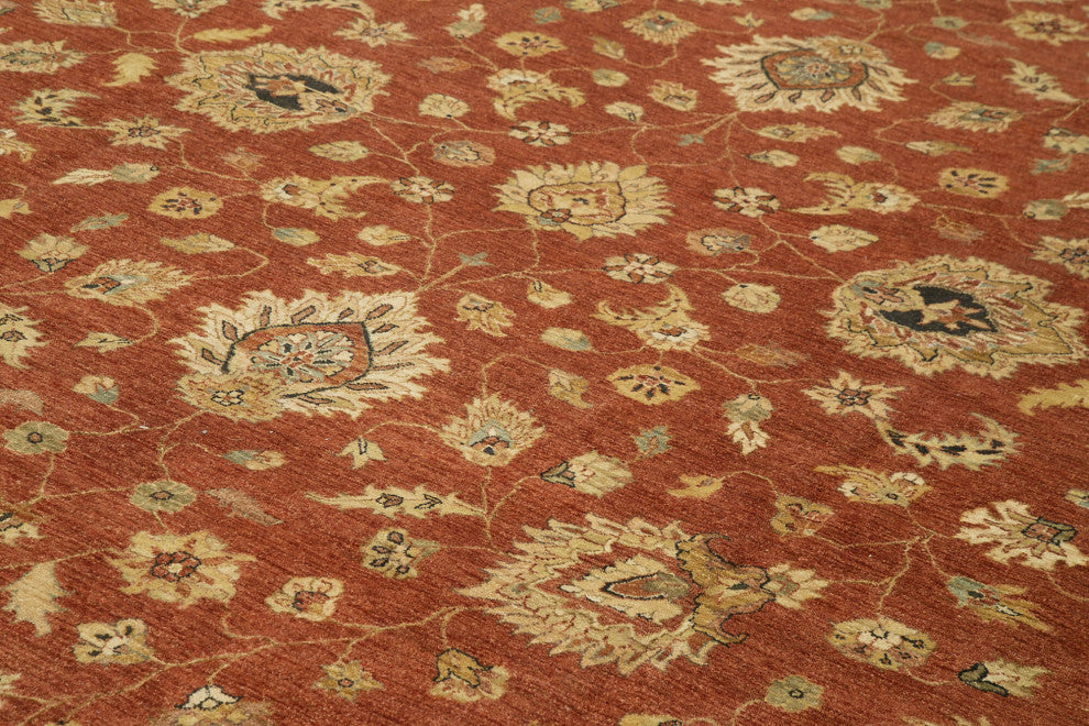 Rug N Carpet - Handwoven Oriental 11' 10" x 18' 4" Oversize Oushak Area Rug