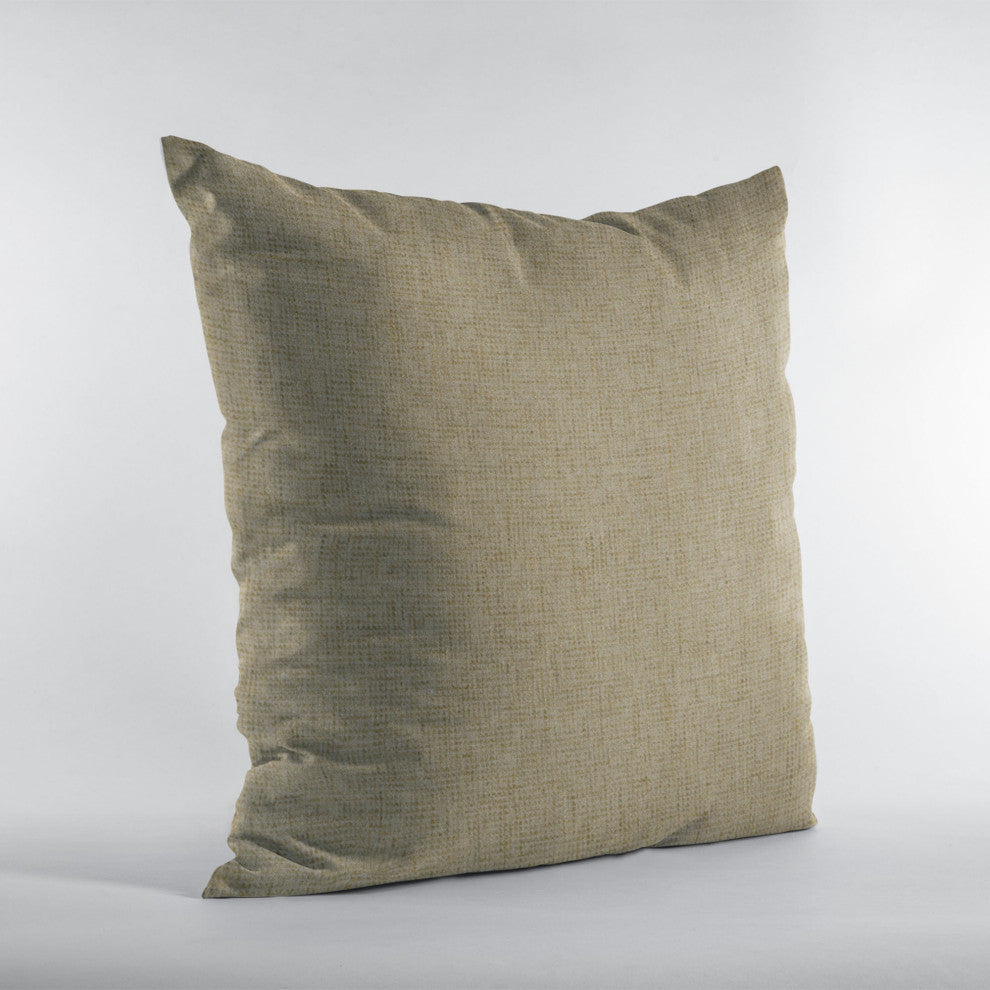 Safari Waffle Textured Solid Luxury Throw Pillow, Double sided 18"x18"