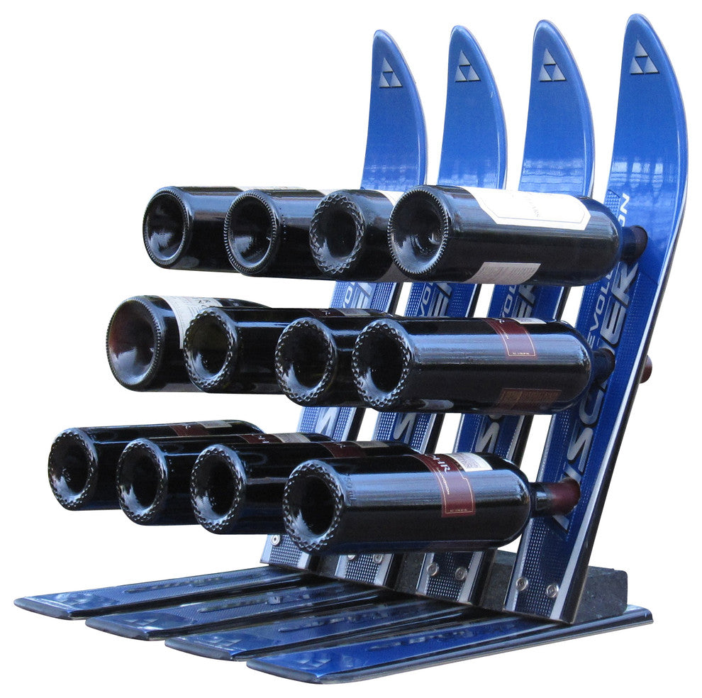 Snow Ski Wine Rack, 12 Bottle