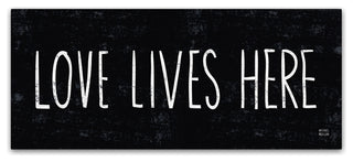 'Love Lives Here' Canvas Art by Michael Mullan