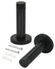 Nuk3y Contemporary Round Wall Stop, Matte Black, 2 Pack