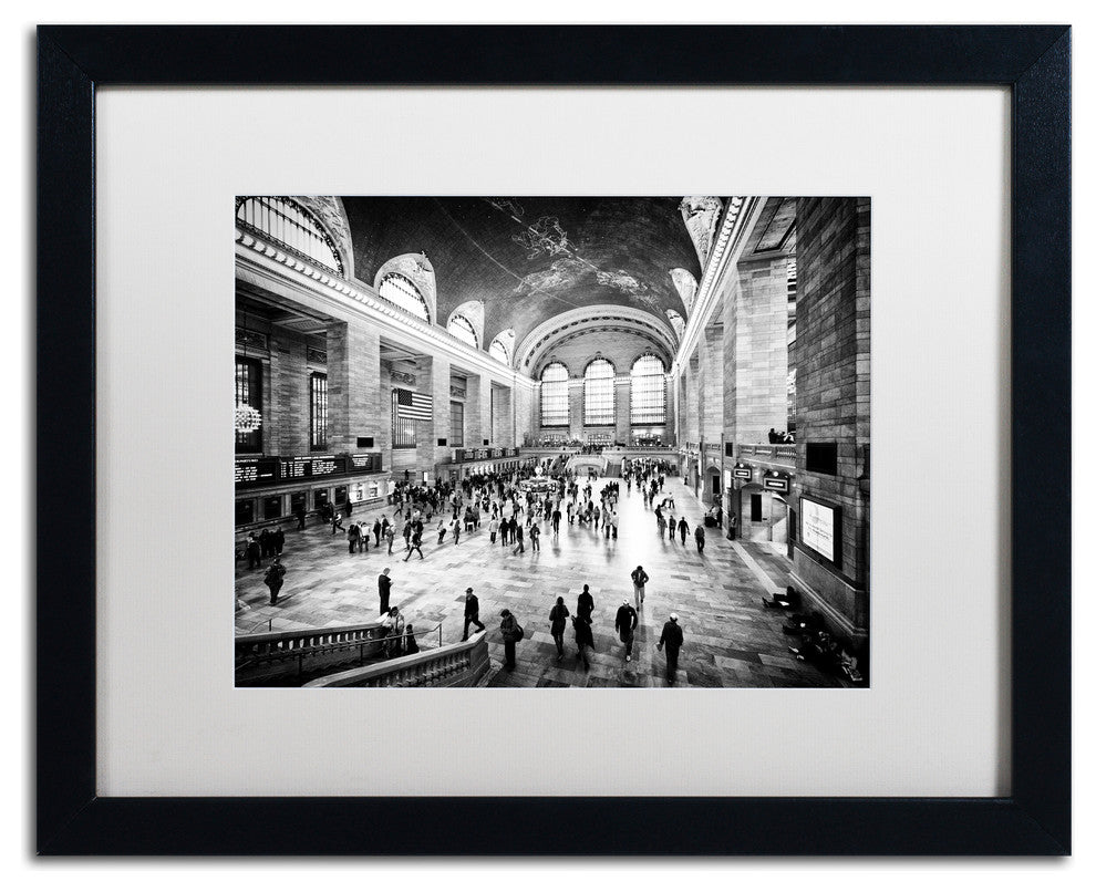 Philippe Hugonnard 'Grand Central Terminal NYC', Black Frame, White Mat, 20x16