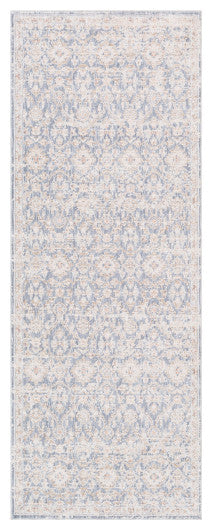 Surya Palazzo PZL-2303 3'3"x8' Rug, Navy/Denim/Pale Blue/Taupe/Cream/White/Blush