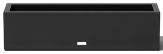 Veradek Block Series Trough 36" Planter, Black