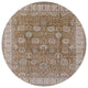 Ahgly Company Indoor Round Mid-Century Modern Area Rugs, 5' Round