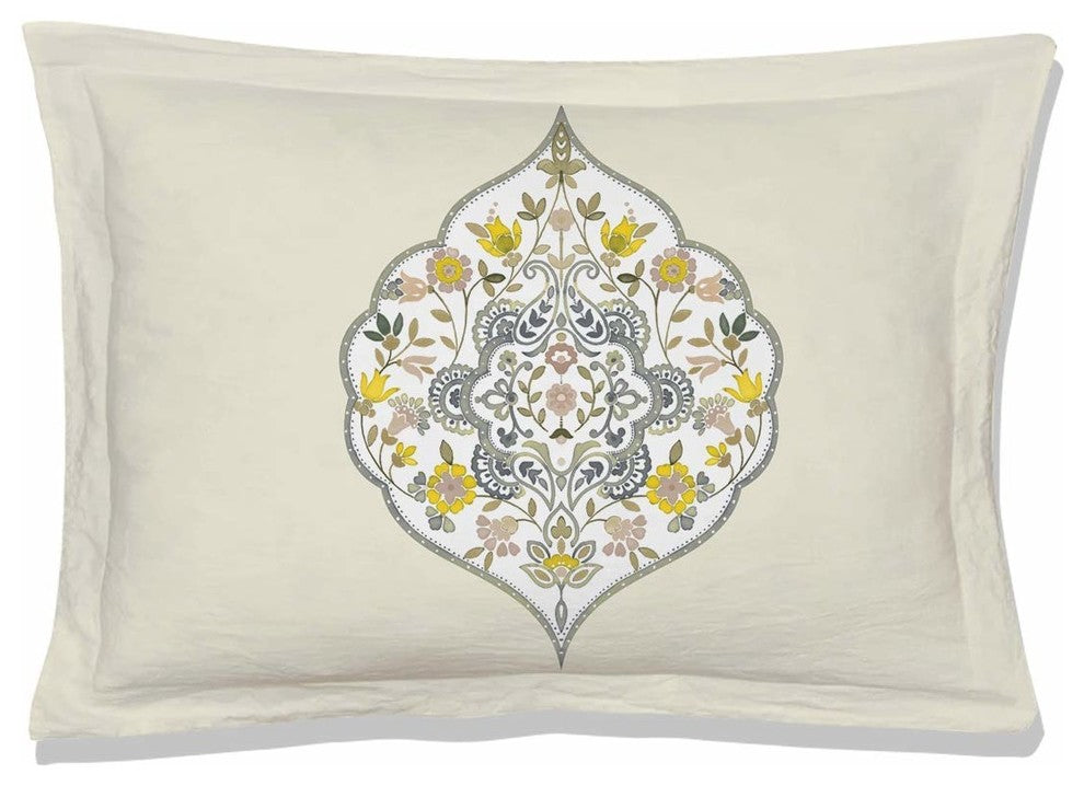 Gracia Reversible Organic Cotton Sham, Set of 2
