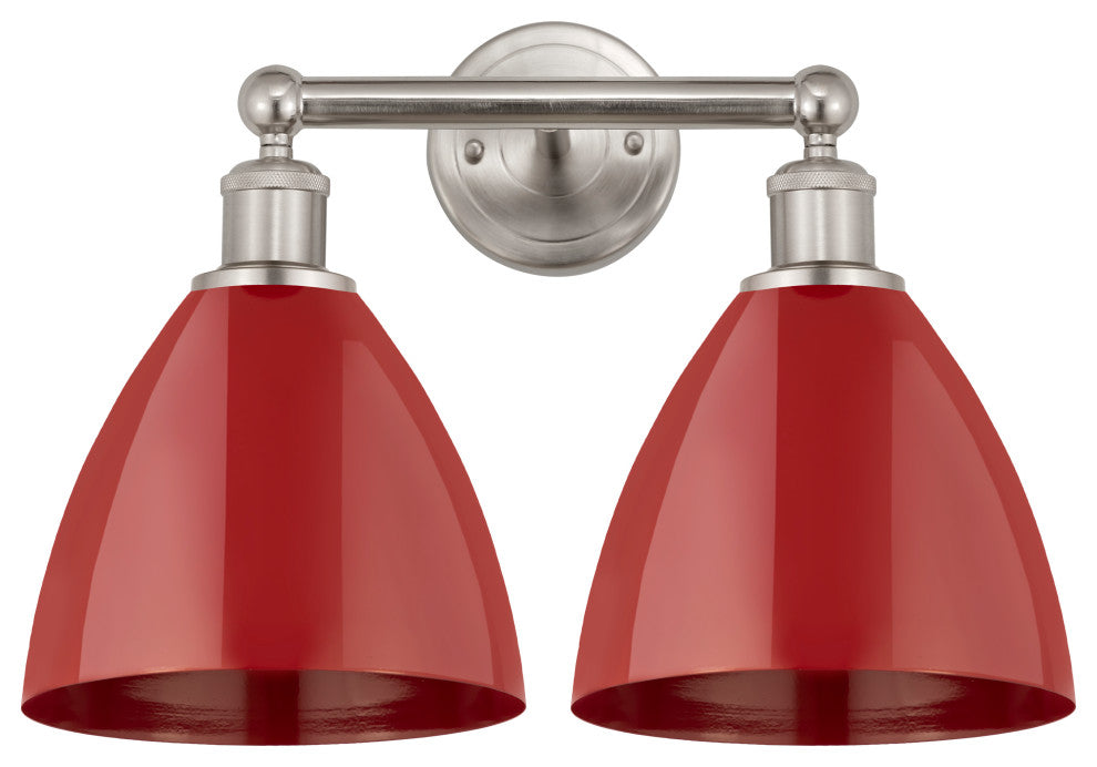 Innovations 616-2W-SN-MBD-75-RD 2 Light Bath Vanity Light, Brushed Satin Nickel