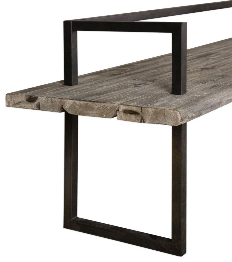 Uttermost Herbert 80x21" Reclaimed Wood Bench