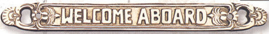Brass Welcome Aboard Plaque