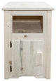 Homestead End Table with Door, Left Hinged, Ready to Finish
