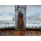 Light Gray, Turkeman Ersari Pure Wool Hand Knotted Wide Runner Rug, 4'1" x 9'7"
