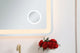 Lucy 27"x30" Hardwired LED Mirror With Magnifier and Color Changing Temperature