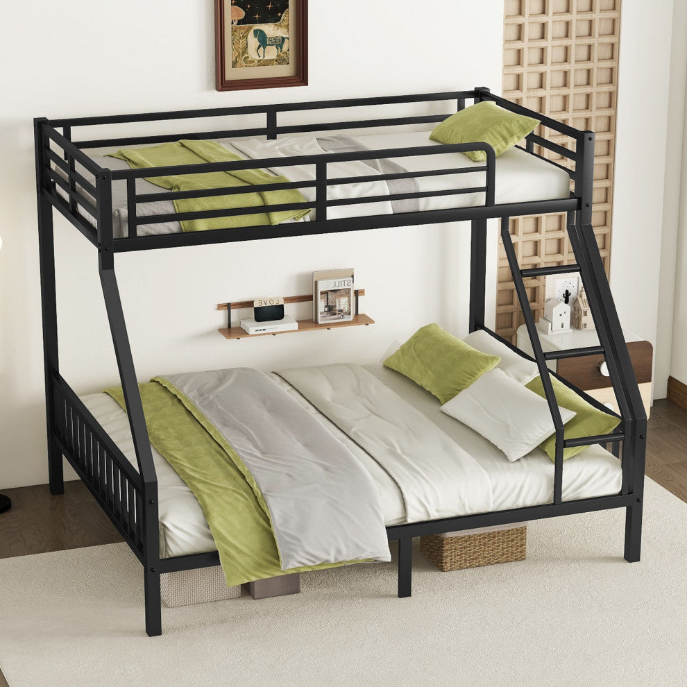 Gewnee Twin XL Over Queen Metal Bunk Bed