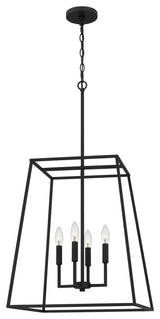 Prescott 4-Light Pendant, Matte Black