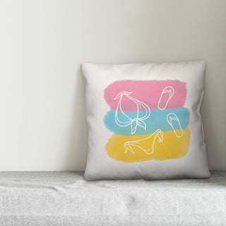 Summer Essentials 16x16 Throw Pillow Cover