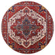 Ahgly Company Indoor Round Mid-Century Modern Area Rugs, 3' Round