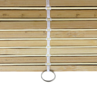 Burnt Bamboo Cordless Window Shade, Natural, 36" W