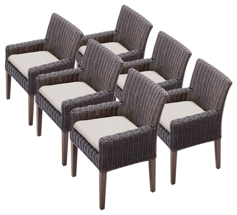6 Venice Dining Chairs With Arms