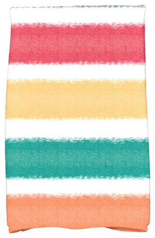 18"x30" Fun in the Sun, Stripe Print Hand Towel, Blue