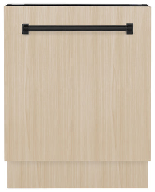 ZLINE Tallac 24" Panel Ready Dishwasher With a Matte Black Handle, DWVZ-24-MB