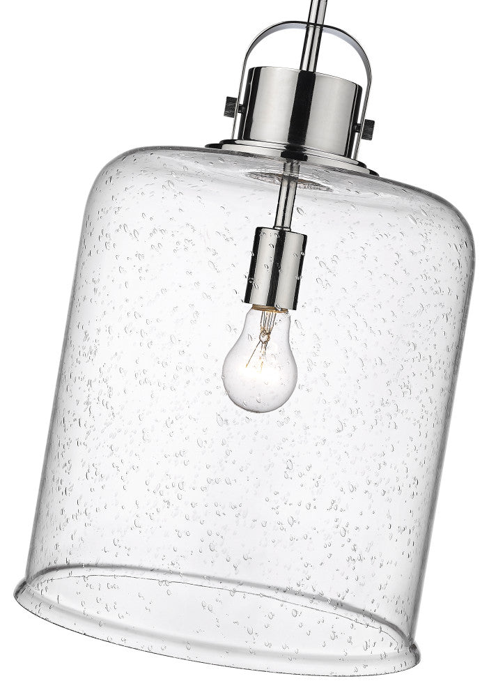 Zlite 340P12-CH 1-Light Pendant, Clear Seeded