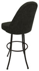 Swivel Counter 26" 30" Extra Tall 34" Metal Bar Stool M-235, Sanora Brown - Coff