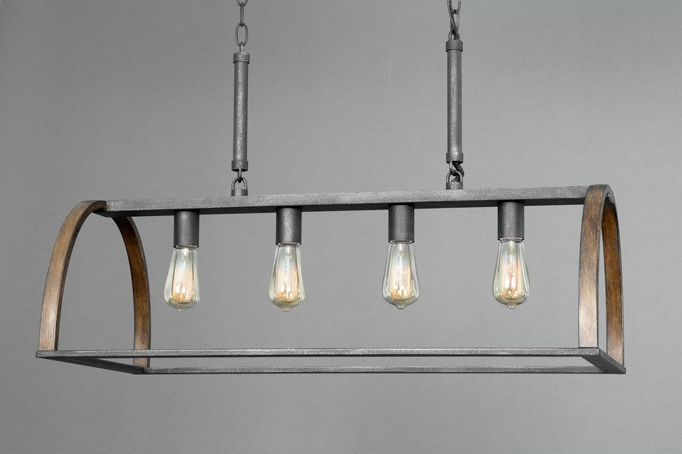 Progress Lighting Trestle Four Light Island Pendant P4720-71
