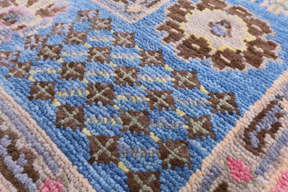 Turkish Oushak Handmade Wool Rug 5' 1" X 8' 1" - Q15350