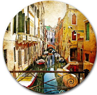 Amazing Venice, Cityscape Round Wall Art, 23"