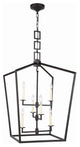 Elegant Lighting Denmark Collection Chandelier, Vintage Bronze