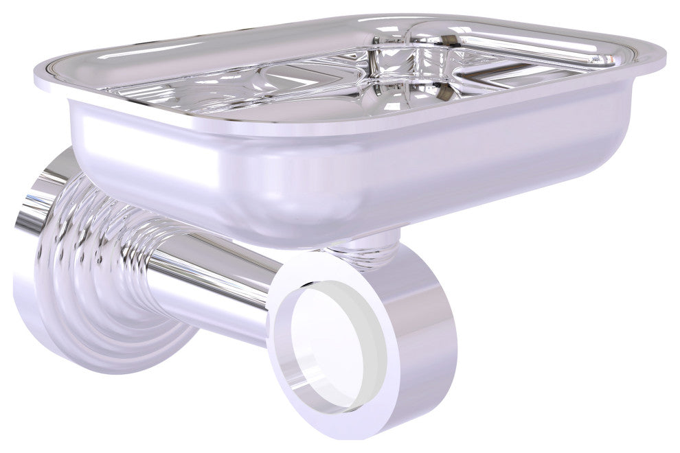 Pacific Beach Wall-Mount Soap Dish Holder, Polished Chrome
