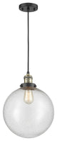 Beacon Mini Pendant, Black Antique Brass, Seedy