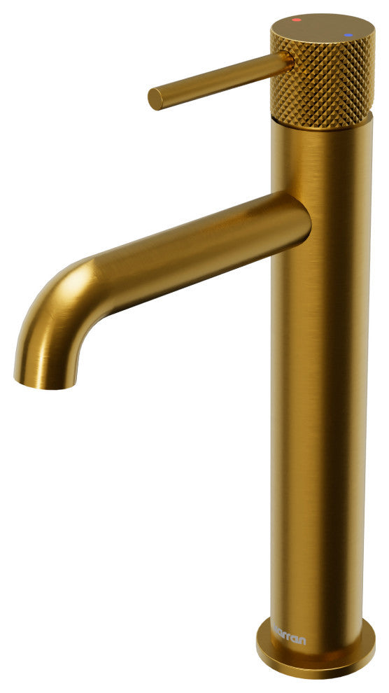 Karran 1-Handle 1-Hole Vessel Faucet With Pop-up Drain, Gold