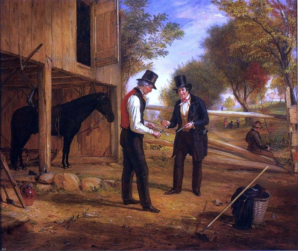 William Sidney Mount Coming to the Point, 20"x25" Gallery Wrapped Canvas