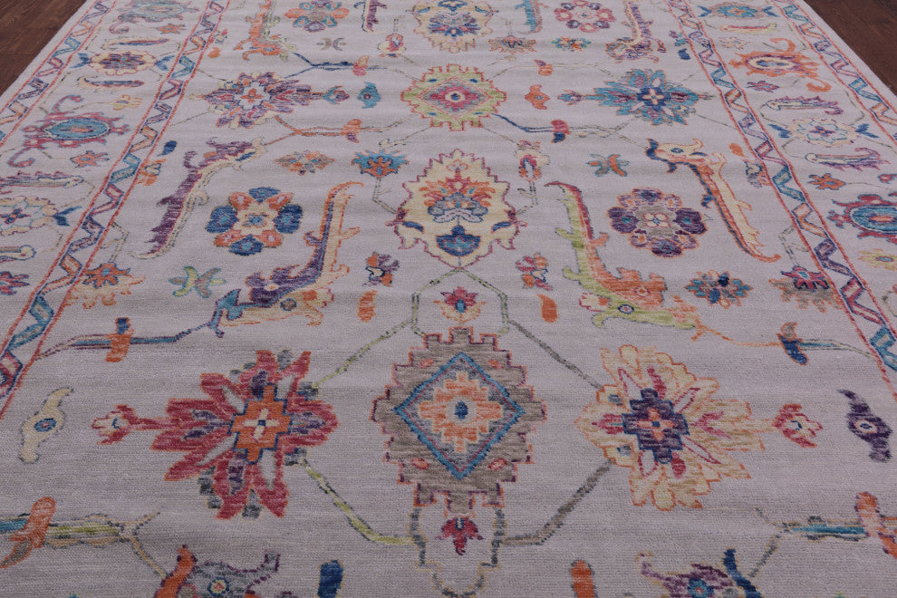 10' 4" X 13' 10" Turkish Oushak Handmade Wool Rug - Q16105