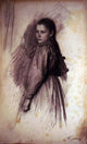 Emile Friant Young Girl Gallery Wrap Canvas, 18"x27"