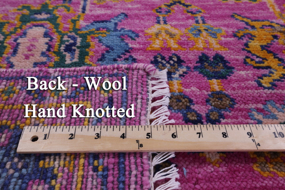 4' 1" X 6' 3" Handmade Turkish Oushak Wool Rug - Q15341