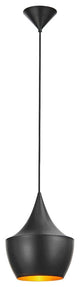 Elite Living Modern Ceiling Pendant Light 9.5" 1-light, Black