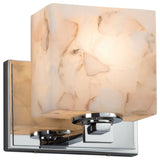 Alabaster Rocks! Era, Wall Sconce, Oval, Brushed Nickel, Led