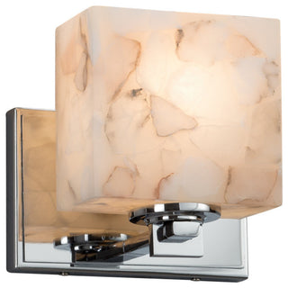 Alabaster Rocks! Era, Wall Sconce, Oval, Brushed Nickel, Led
