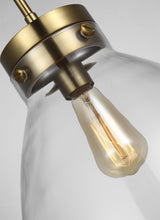 Garrett Wide Pendant, Burnished Brass