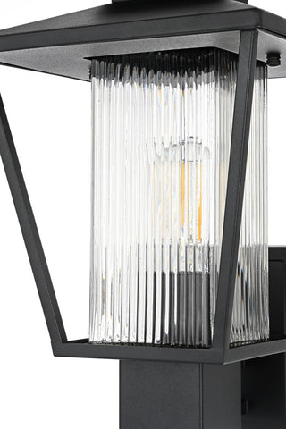 Home Living 10" Outdoor Wall Sconce, Black