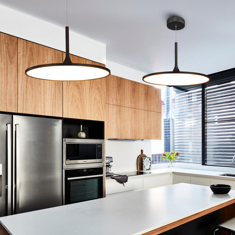 Salm Adjustable LED Chandelier, Black