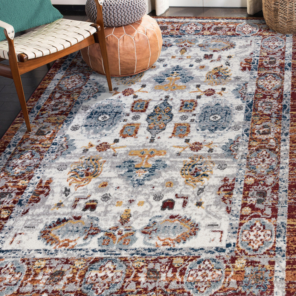 Alexandria Xyryl Power-Loomed Polypropylene Area Rug, Brown, 8'9"x11'9"