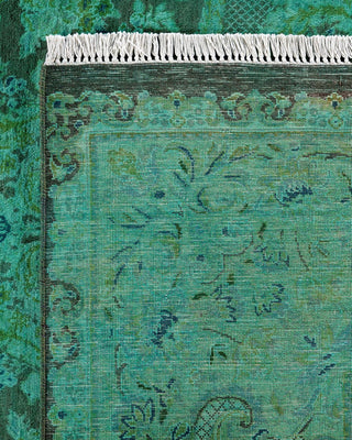 Fine Vibrance, One-of-a-Kind Hand-Knotted Area Rug Green, 10'1"x10'4"