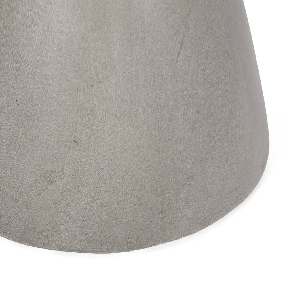 Inkwood Outdoor Lightweight Concrete Side Table, Concrete Finish