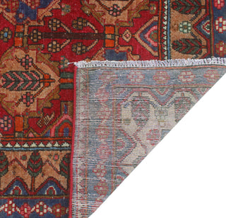 Fine Vintage Distressed Cynrik Red/Beige Rug, 5'1 x 6'11