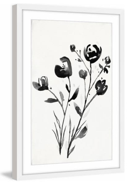 "Winter Flowers II" Framed Painting Print, 16"x24"