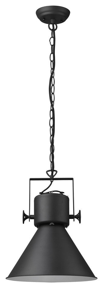 Crew 1-Light Matte Black Pendant