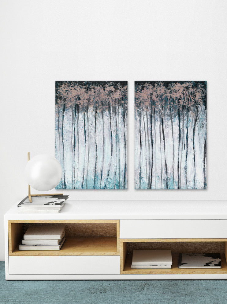 Magical Forest Diptych, 80"x60"